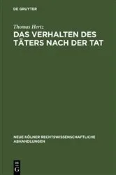 Book cover of Das Verhalten des Täters nach der Tat by Unknown