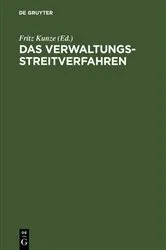 Book cover of Das Verwaltungsstreitverfahren by Unknown