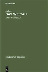 Book cover of Das Weltall by Lukrez