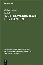 Book cover of Das Wettbewerbsrecht der Banken by Unknown