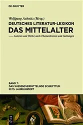 Book cover of Das wissensvermittelnde Schrifttum im 15. Jahrhundert by Wolfgang Achnitz