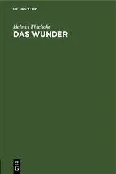 Book cover of Das Wunder by Helmut Thielicke