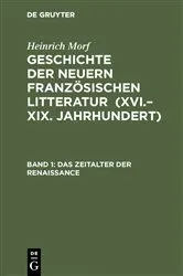 Book cover of Das Zeitalter der Renaissance by Heinrich Morf