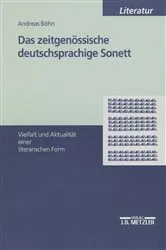 Book cover of Das zeitgenössische deutschsprachige Sonett by Andreas Böhn