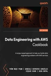 Book cover of Data Engineering with AWS Cookbook by Trâm Ngọc Phạm