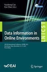 Book cover of Data Information in Online Environments by Yuanlong Cao