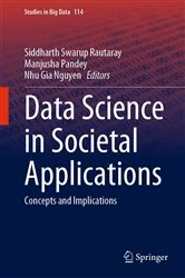 Book cover of Data Science in Societal Applications by Siddharth Swarup Rautaray