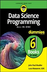 Book cover of Data Science Programming All-in-One For Dummies by John Paul Mueller