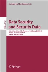 Book cover of Data Security and Security Data by Lachlan MacKinnon
