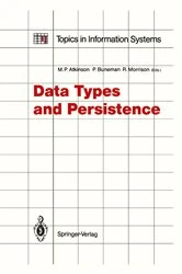 Book cover of Data Types and Persistence by Malcolm P. Atkinson