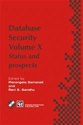 Book cover of Database Security X by Pierangela Samarati