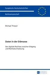 Book cover of Daten in der Erbmasse by Michael Thiesen