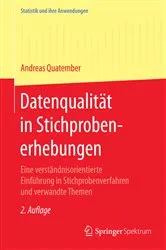 Book cover of Datenqualität in Stichprobenerhebungen (2nd ed.) by Andreas Quatember