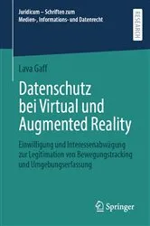 Book cover of Datenschutz bei Virtual und Augmented Reality by Lava Gaff