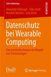 Book cover of Datenschutz bei Wearable Computing by Alexander Roßnagel