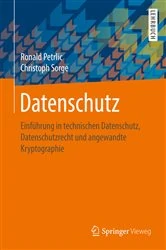 Book cover of Datenschutz by Ronald Petrlic