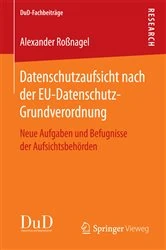 Book cover of Datenschutzaufsicht nach der EU-Datenschutz-Grundverordnung by Alexander Roßnagel