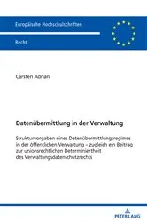 Book cover of Datenuebermittlung in der Verwaltung by Carsten Adrian