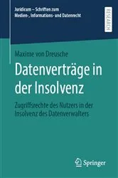 Book cover of Datenverträge in der Insolvenz by Maxime von Dreusche