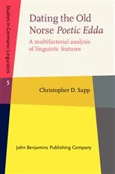Book cover of Dating the Old Norse Poetic Edda by Christopher D. Sapp
