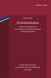 Book cover of De beatitudinibus by Susanne Kaup