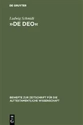 Book cover of »De Deo« by Ludwig Schmidt