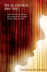 Book cover of De la couleur des lois by Constance Backhouse