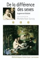 Book cover of De la différence des sexes - Le genre en histoire by Michèle Riot-Sarcey
