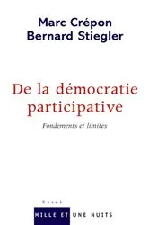 Book cover of De la démocratie participative by Marc Crépon