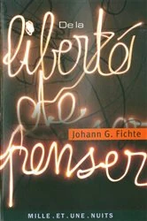 Book cover of De la liberté de penser by Johann Gottlieb Fichte