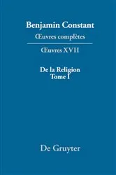 Book cover of De la Religion, considérée dans sa source, ses formes et ses développements, Tome I by Markus Winkler