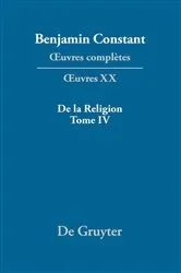 Book cover of De la Religion, considérée dans sa source, ses formes et ses développements, Tome IV by Kurt Kloocke