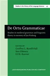 Book cover of De Ortu Grammaticae by Geoffrey L. Bursill-Hall