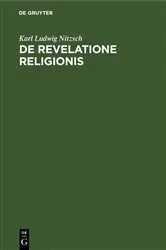 Book cover of De revelatione religionis by Karl Ludwig Nitzsch