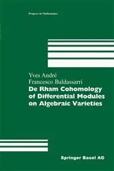 Book cover of De Rham Cohomology of Differential Modules on Algebraic Varieties by Yves André