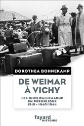 Book cover of De Weimar à Vichy by Dorothea Bohnekamp