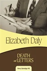 Book cover of Death and Letters by Elizabeth Daly
