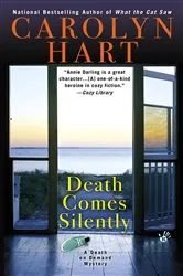 Book cover of Death Comes Silently by Carolyn Hart