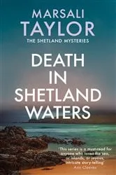 Book cover of Death in Shetland Waters by Marsali Taylor