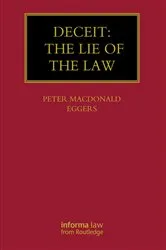Book cover of Deceit: The Lie of the Law by Peter Macdonald Eggers