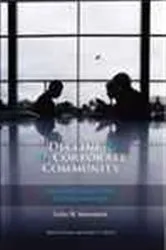 Book cover of Decline of the Corporate Community by Eelke M. Heemskerk