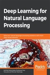 Book cover of Deep Learning for Natural Language Processing by Karthiek Reddy Bokka