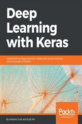 Book cover of Deep Learning with Keras by Antonio Gulli
