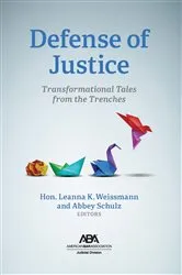 Book cover of Defense of Justice by Leanna Weissmann
