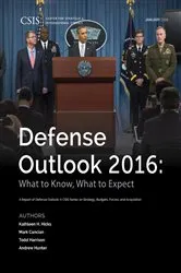 Book cover of Defense Outlook 2016 by Kathleen H. Hicks