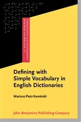 Book cover of Defining with Simple Vocabulary in English Dictionaries by Mariusz Piotr Kaminski