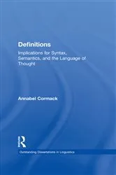 Book cover of Definitions by Annabel Cormack