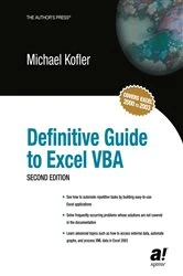 Book cover of Definitive Guide to Excel VBA (2nd ed.) by Michael Kofler