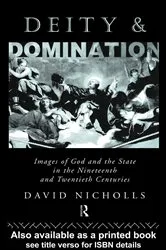 Book cover of Deity and Domination by David Nicholls