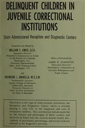 Book cover of Delinquent Children in Juvenile Correctional Institutions by William E. Amos